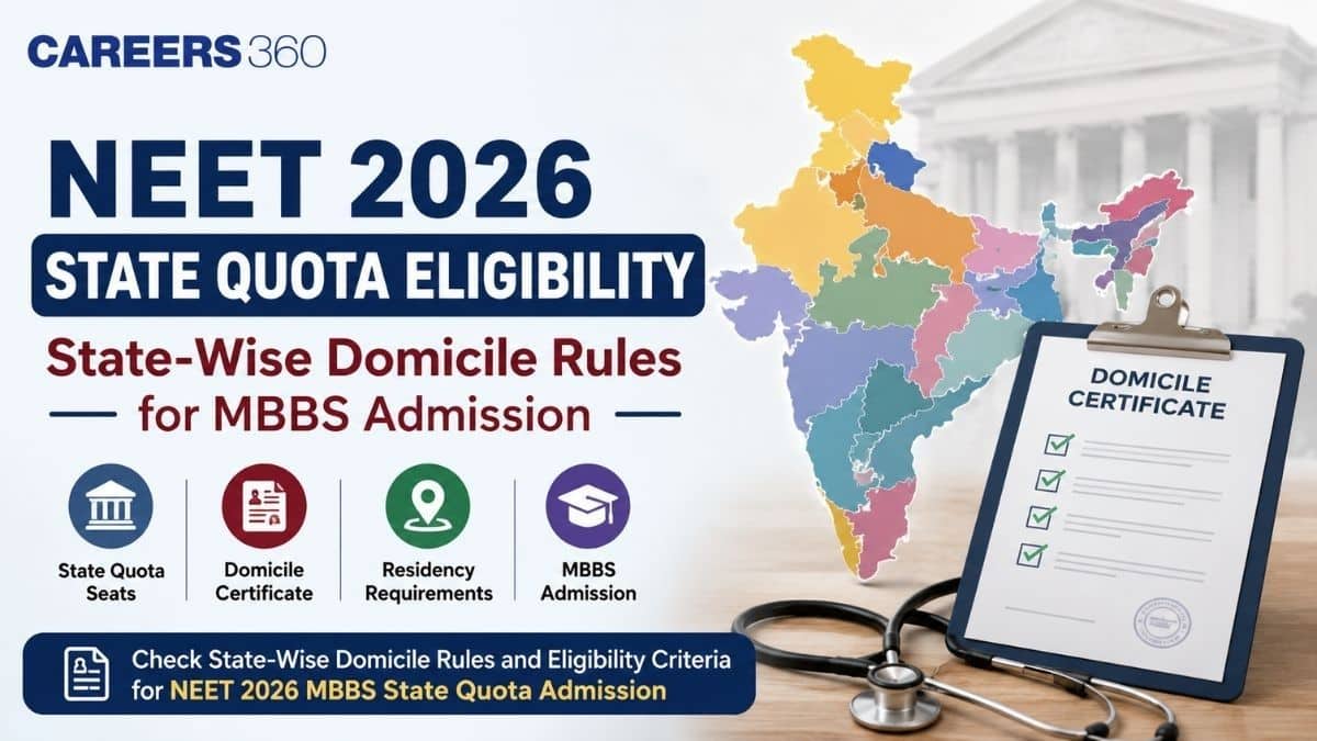 NEET 2026 State Quota Eligibility: State-Wise Domicile Rules for MBBS Admission